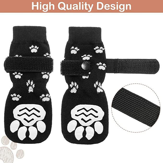 Anti-Slip Grip Socks (Set of 4)