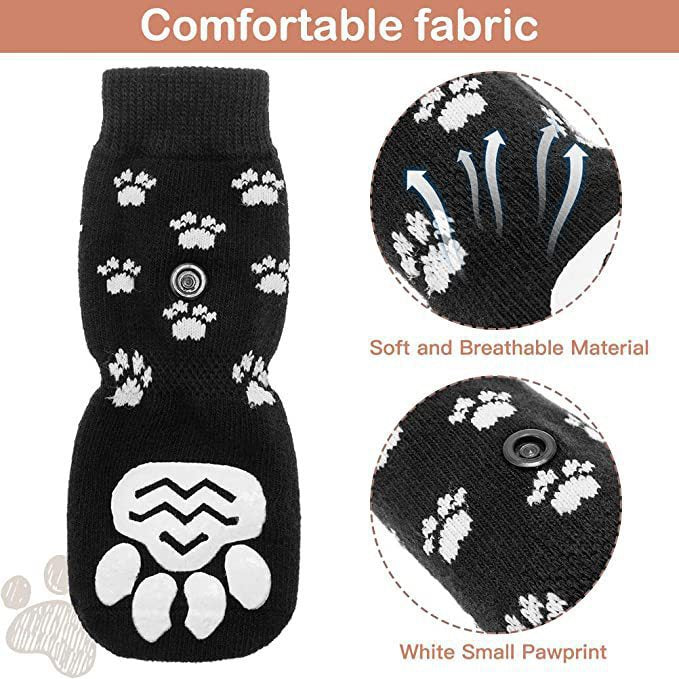 Anti-Slip Grip Socks (Set of 4)